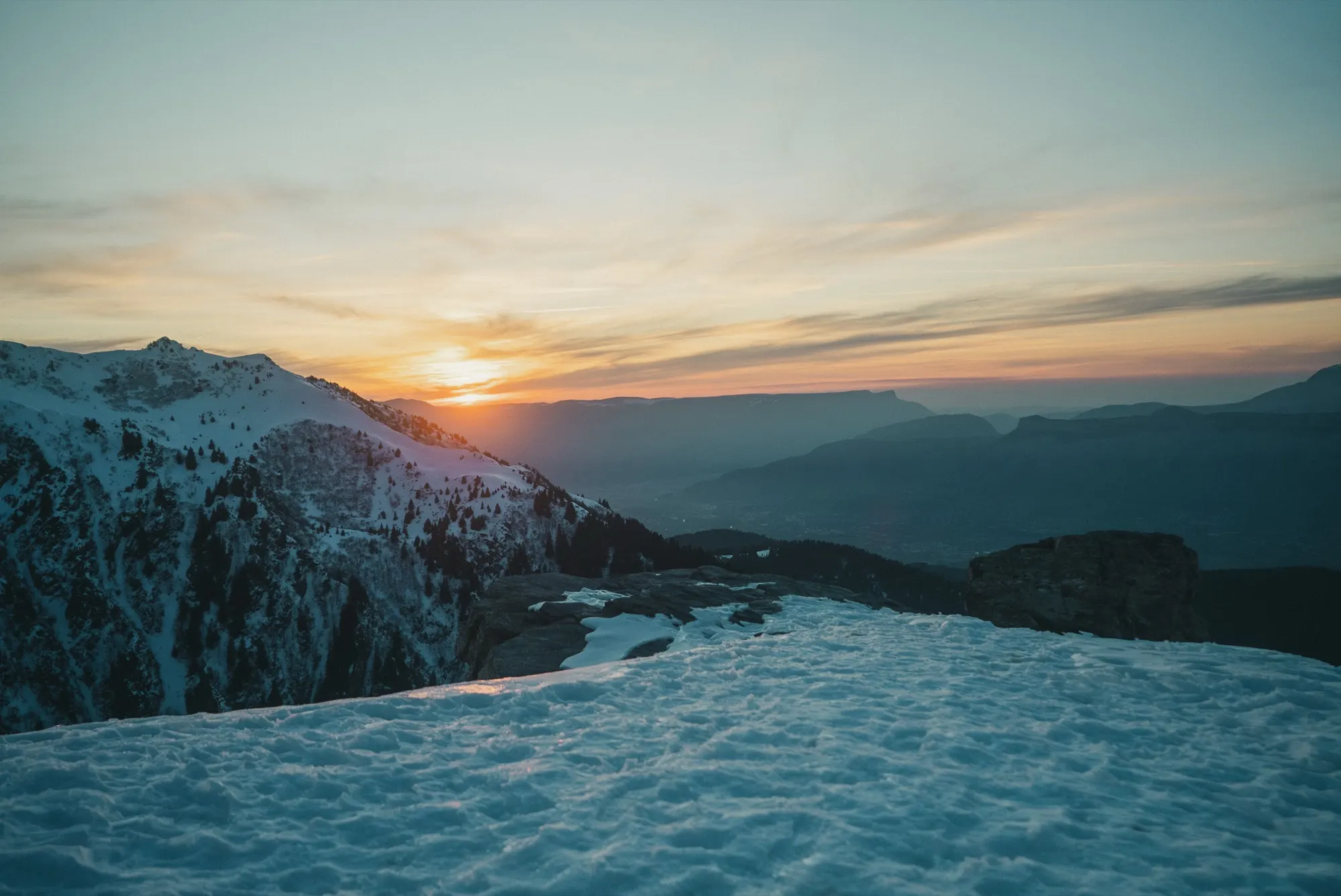 Grenoble au crépuscule