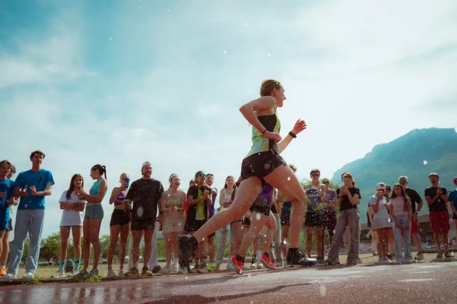 Athlétisme interclubs, photo de reportage